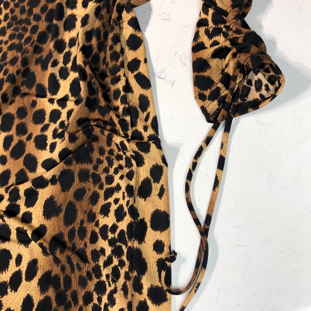 ❗️SOLD Leopard print long sleeve dress size XL - Picture 3 of 8